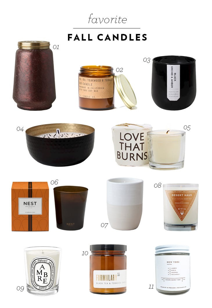 Favorite Fall Candles