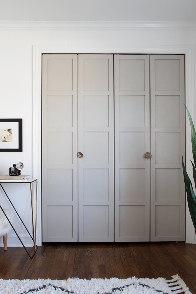 Paneled Bi-Fold Closet Door DIY - Room For Tuesday