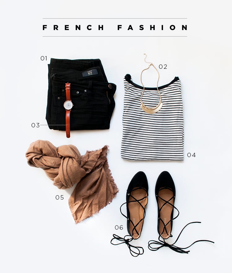 French Black and White Fashion