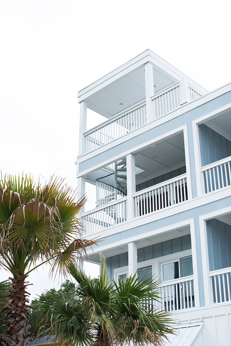 Beach House with Spiral Staircase