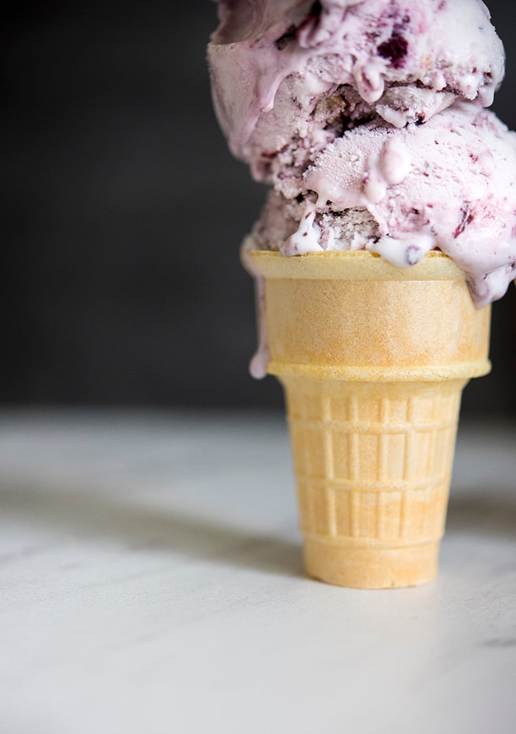 Wild Berry Lavender Ice Cream Cone