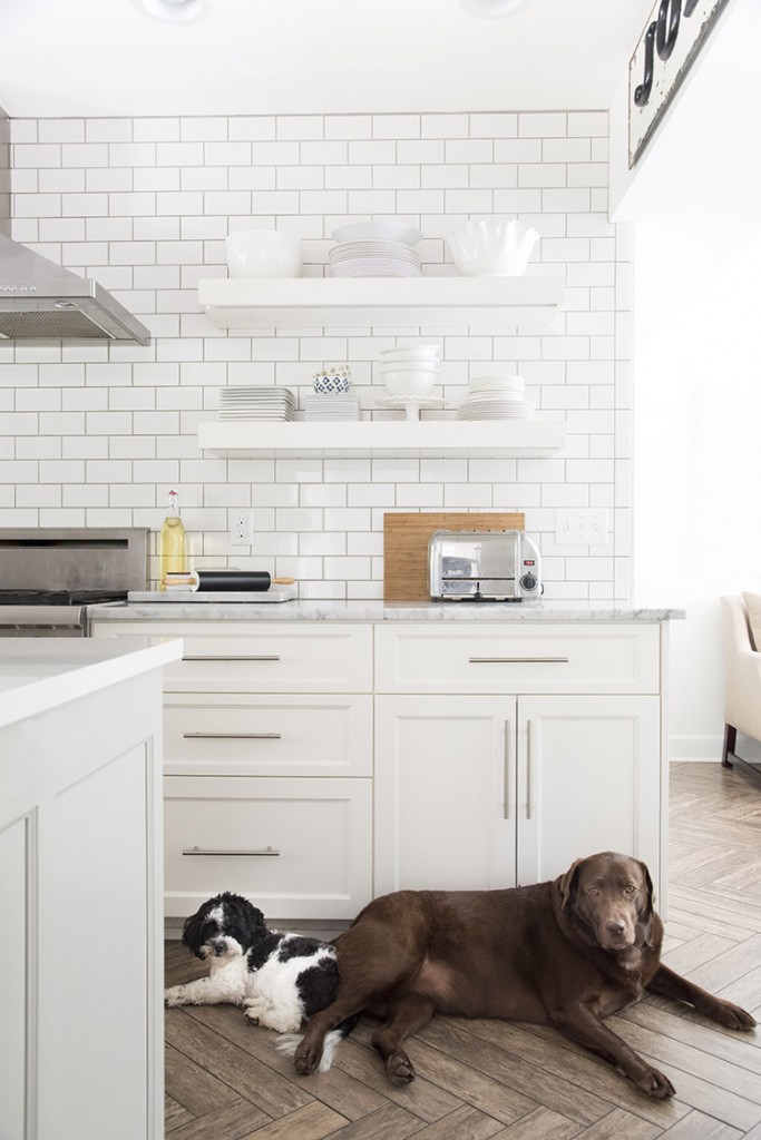 A Bright White Family-Friendly Kitchen - Room for Tuesday