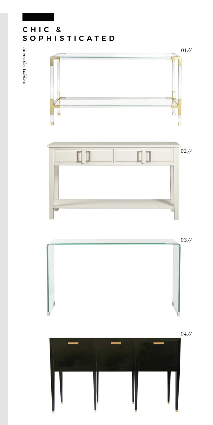 Chic and Sophisticated Console Tables