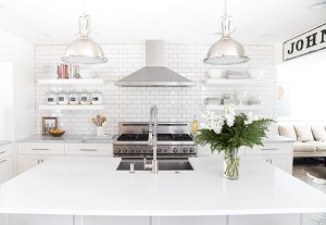 A Bright White Family-Friendly Kitchen