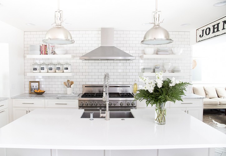 A Bright White Family-Friendly Kitchen - Room for Tuesday