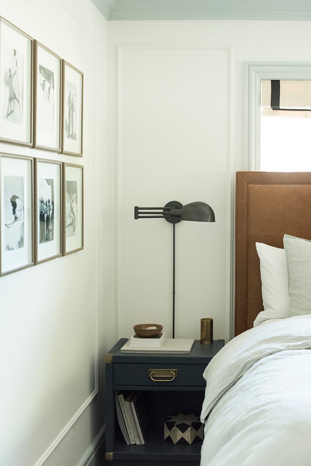 Bedside Table and Sconce