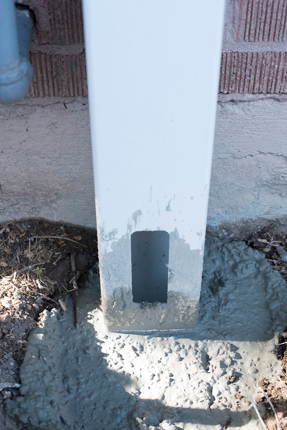Fence Post in Concrete