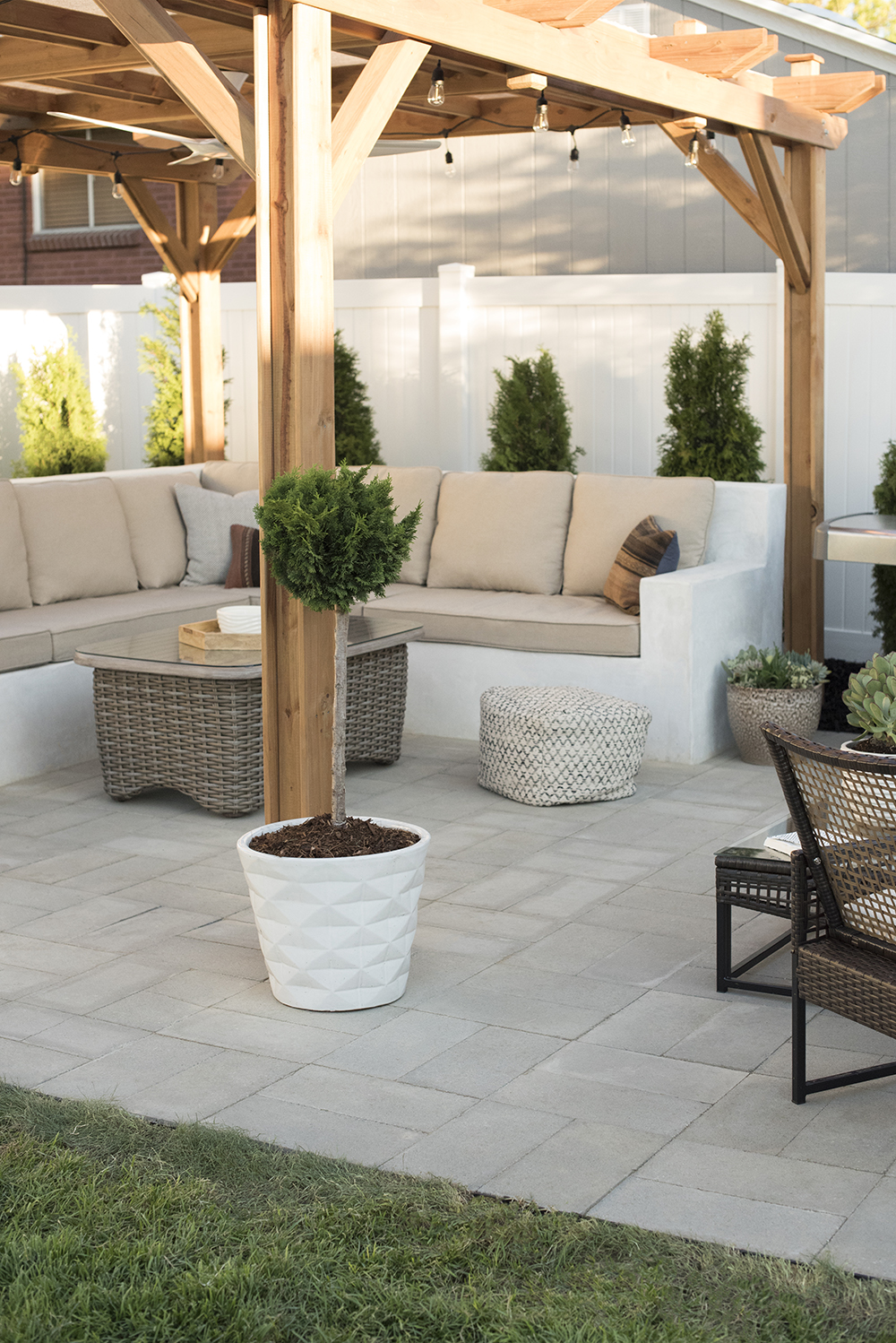 patio sitting area on How To Install A Custom Paver Patio Room For Tuesday Blog
