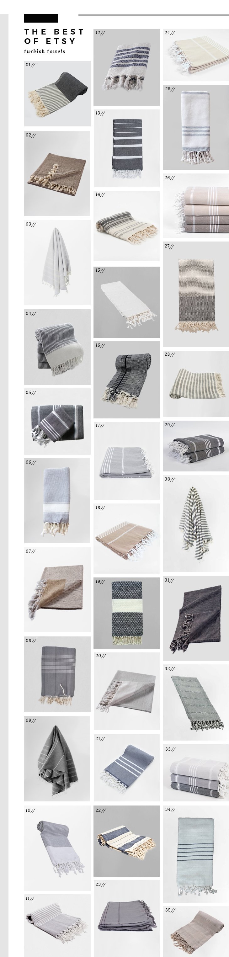 Best of Etsy - Turkish Towels