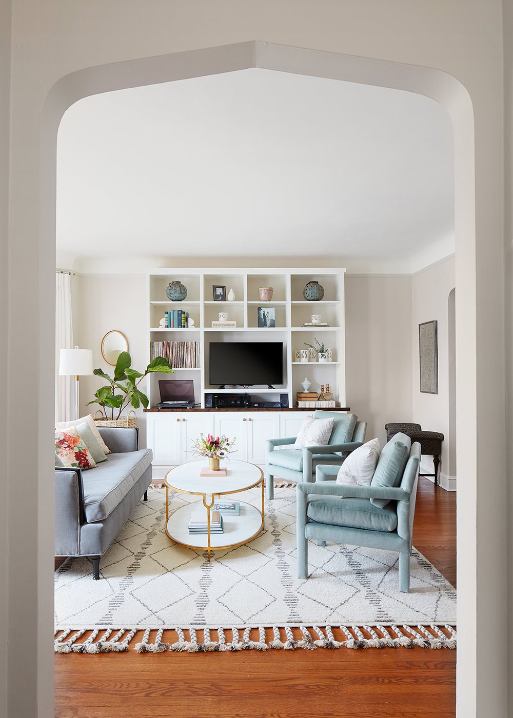 Curated, Soft Living Room