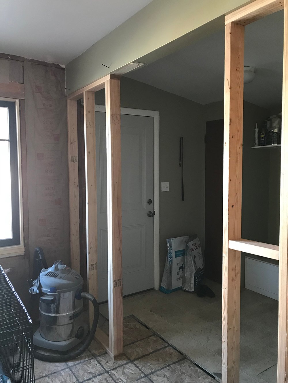 Framing Walls in The Kitchen