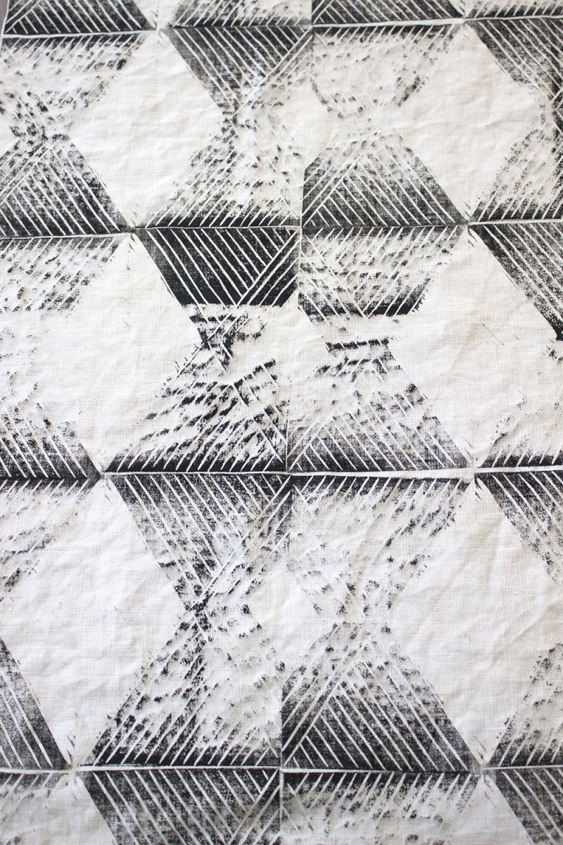 Block Print Frame Framed Block Print Fabric Art - Room for Tuesday