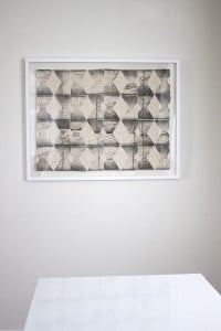 Framed Block Print Fabric Art