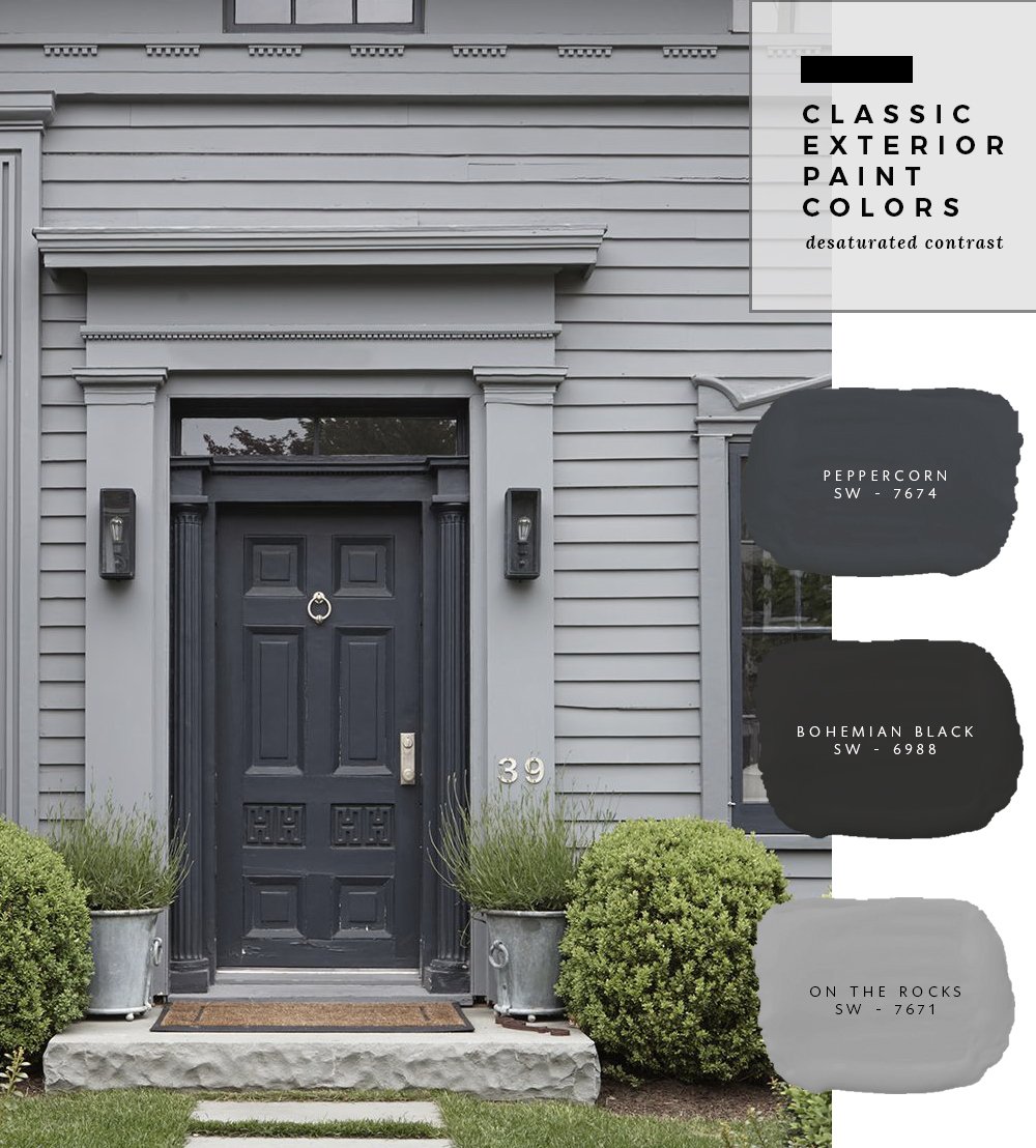 Classic Exterior Paint Color Combinations - roomfortuesday.com