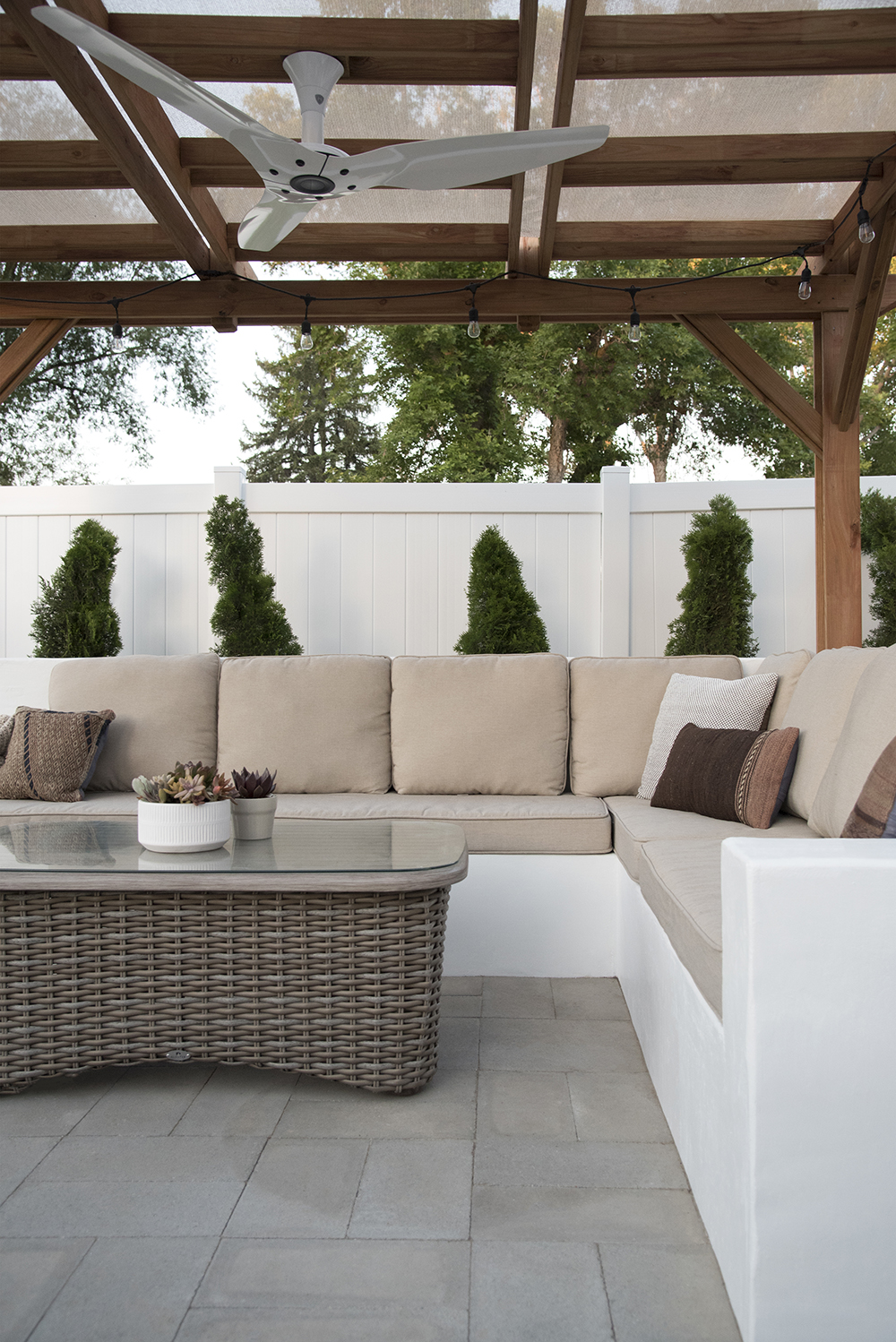 6 piece sectional outdoor patio sets on Concrete Outdoor Sofa Update Room For Tuesday