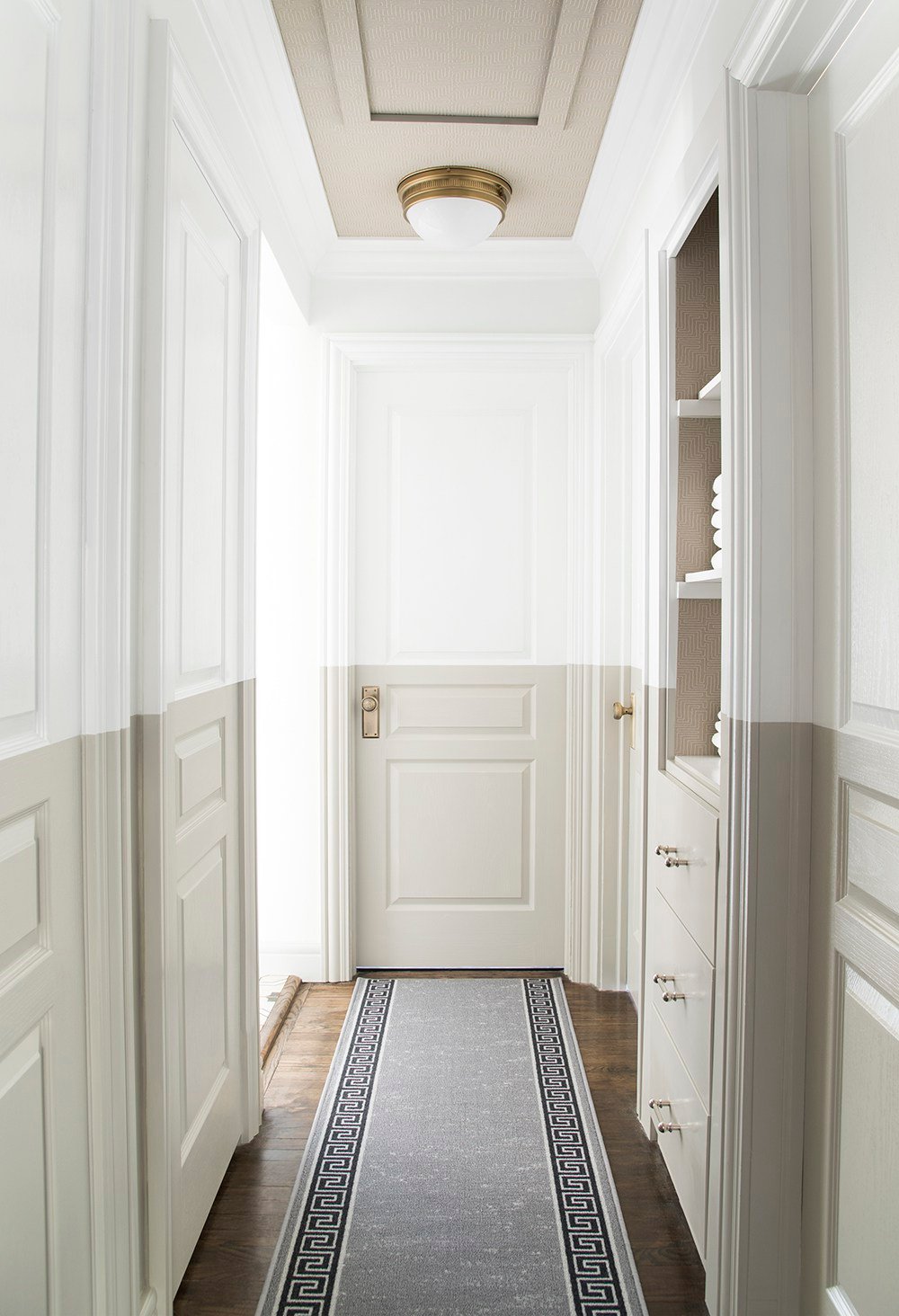 Neutral Hallway Runners that Add Pattern & Texture - roomfortuesday.com
