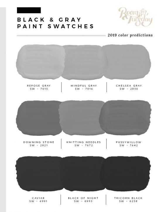 Black And Gray Paint Swatches 2019 550x723 