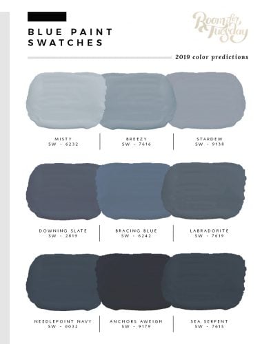 Predicted Paint Colors for 2019 - Room for Tuesday