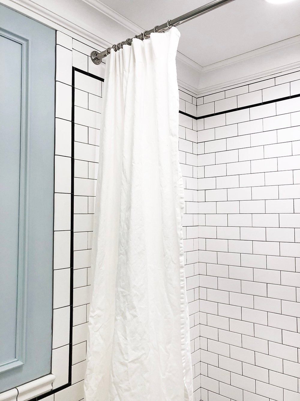 Diy Extra Long Shower Curtain Using Ikea Curtains Room For Tuesday