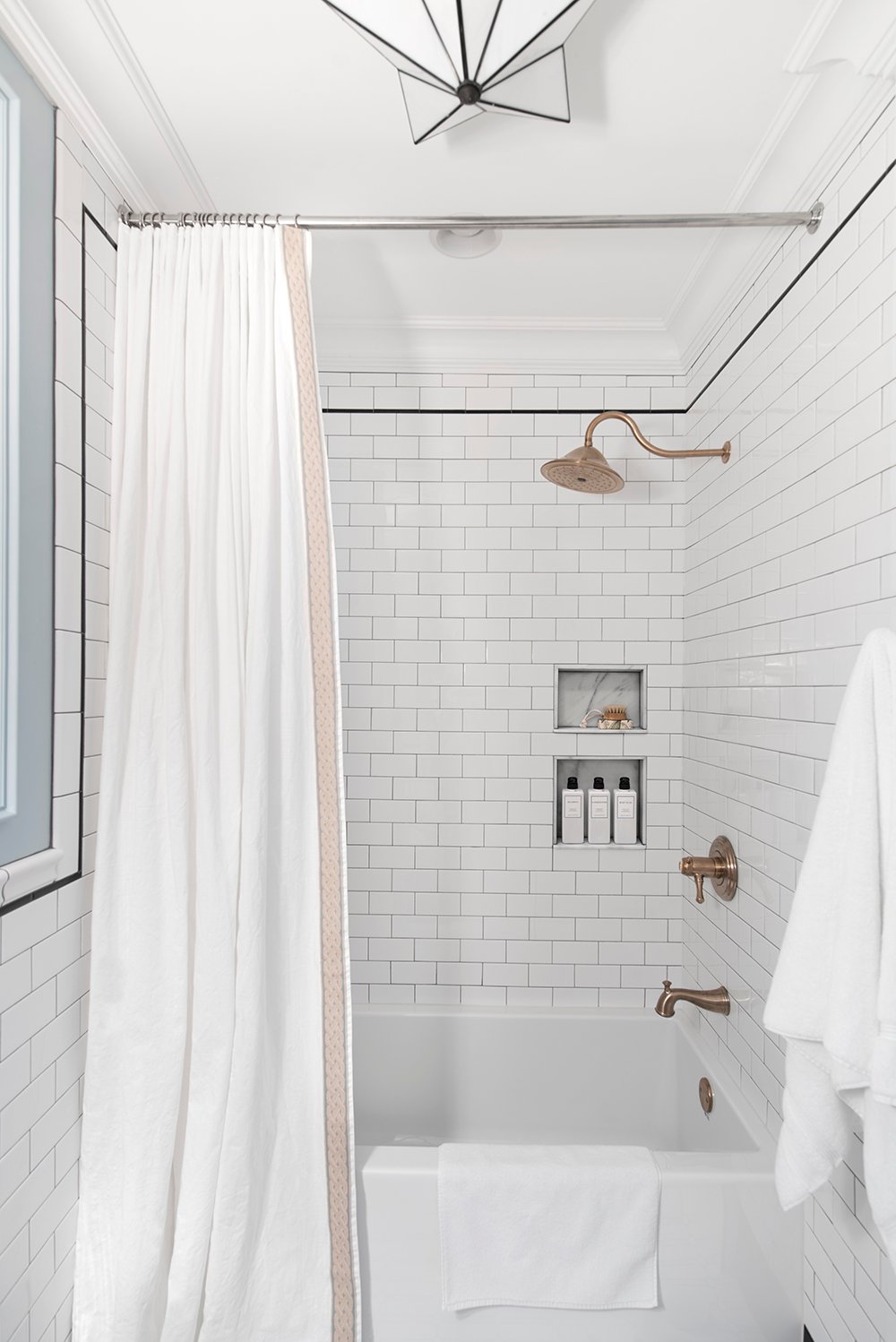 Extra Long Shower Curtain DIY - roomfortuesday.com