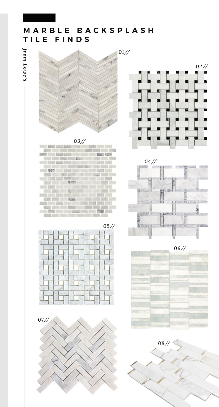 My Favorite Affordable & Classic Backsplash Tile Options - roomfortuesday.com