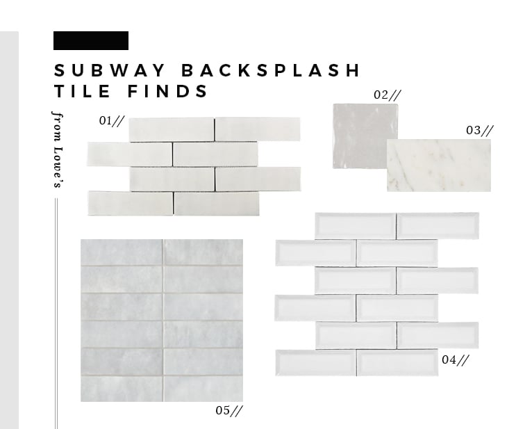 My Favorite Affordable & Classic Backsplash Tile Options - roomfortuesday.com