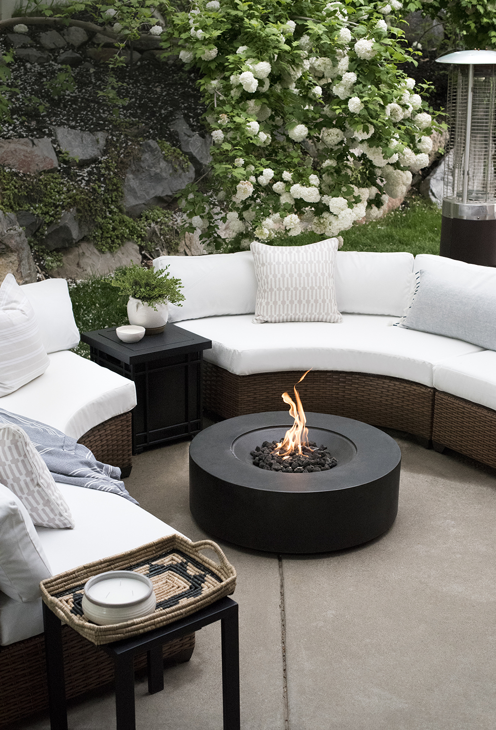 garden set with fire pit on Our Patio Outdoor Living Space Room For Tuesday