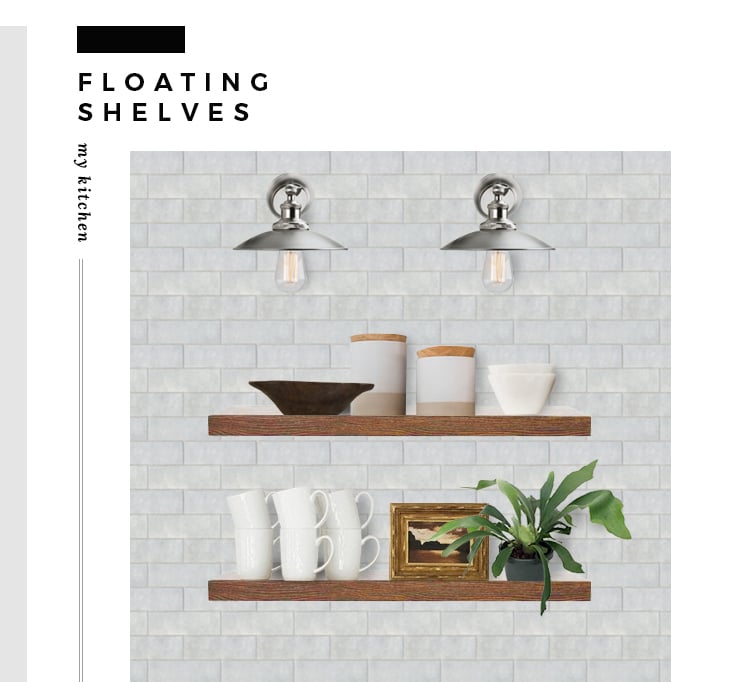 How to Incorporate Floating Shelves to Your Kitchen - roomfortuesday.com