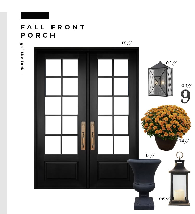 Replacing the Front Door & Fall Front Porch - roomfortuesday.com