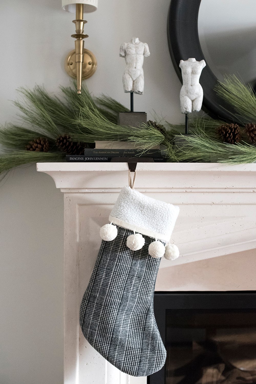 Slipcover Christmas Stocking DIY - roomfortuesday.com