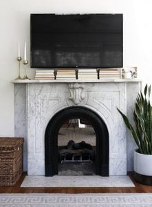 Design Discussion : TV Over the Fireplace