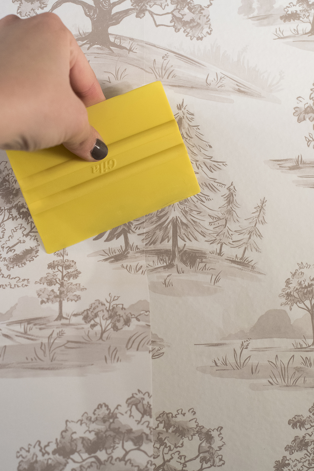 How to Install Peel-and-Stick Wallpaper - roomfortuesday.com