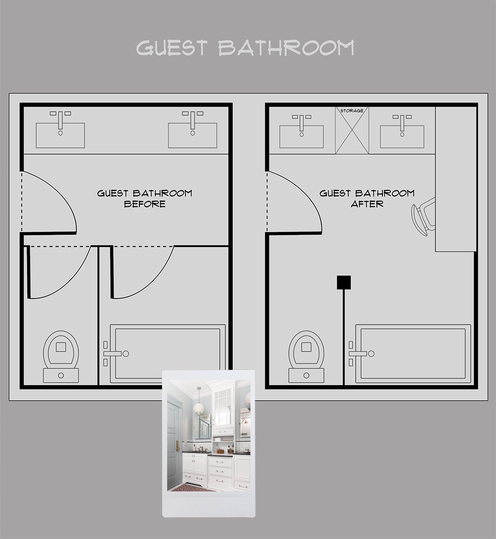 Guest Bathroom Floor Plan Room For Tuesday