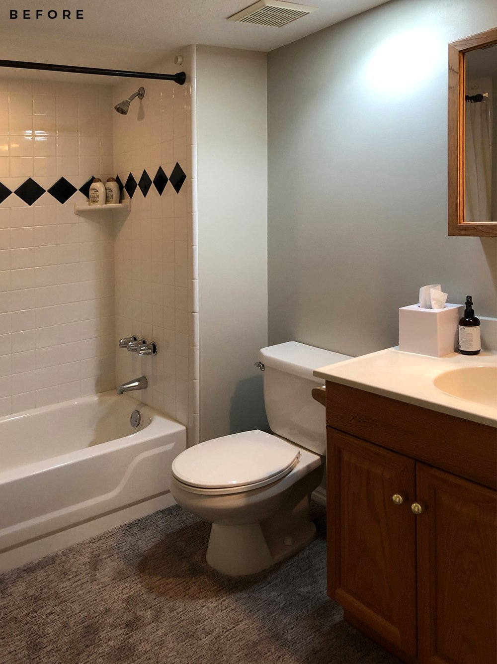 Basement Bathroom Reveal - roomfortuesday.com