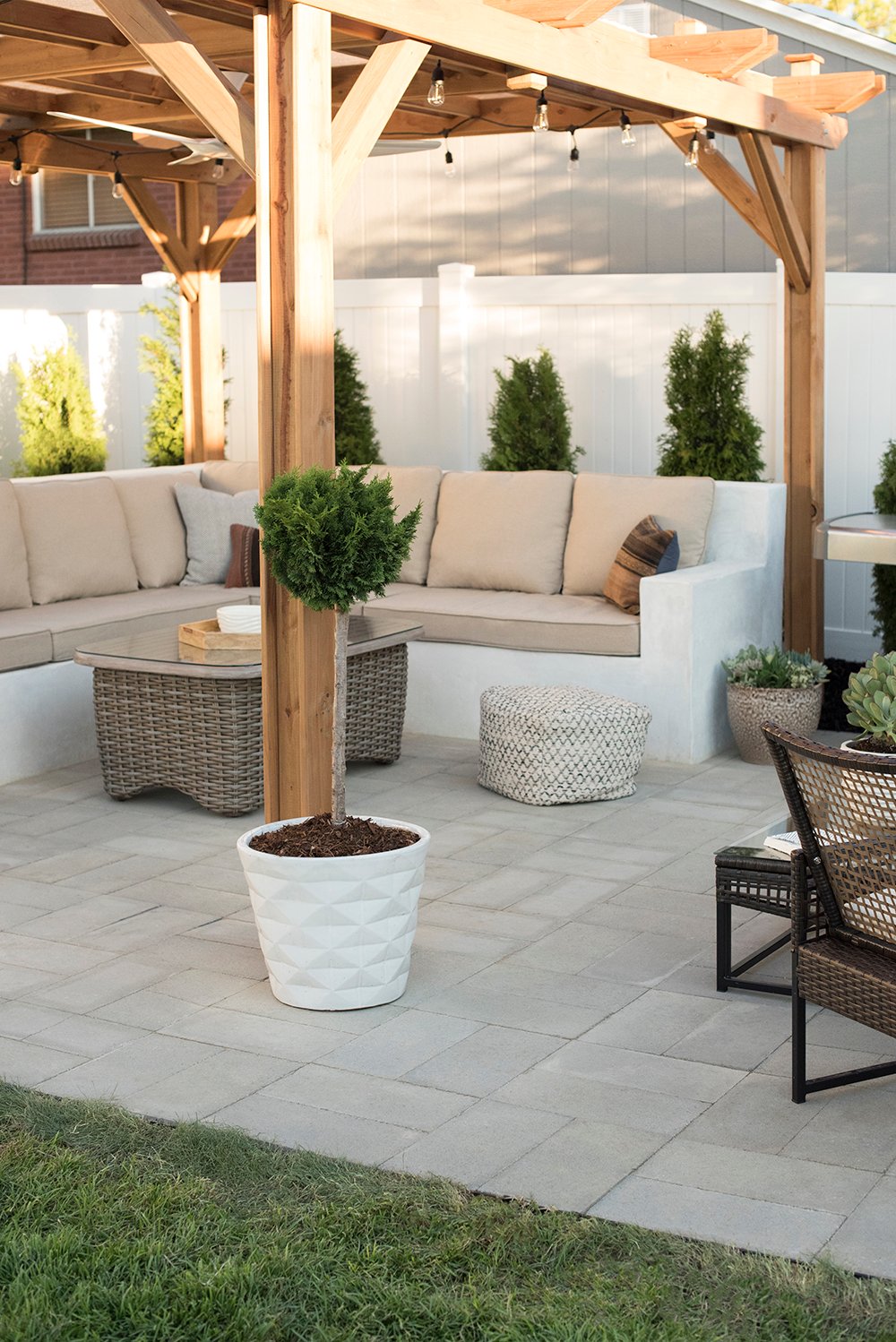 Large Planter on Patio - Room For Tuesday