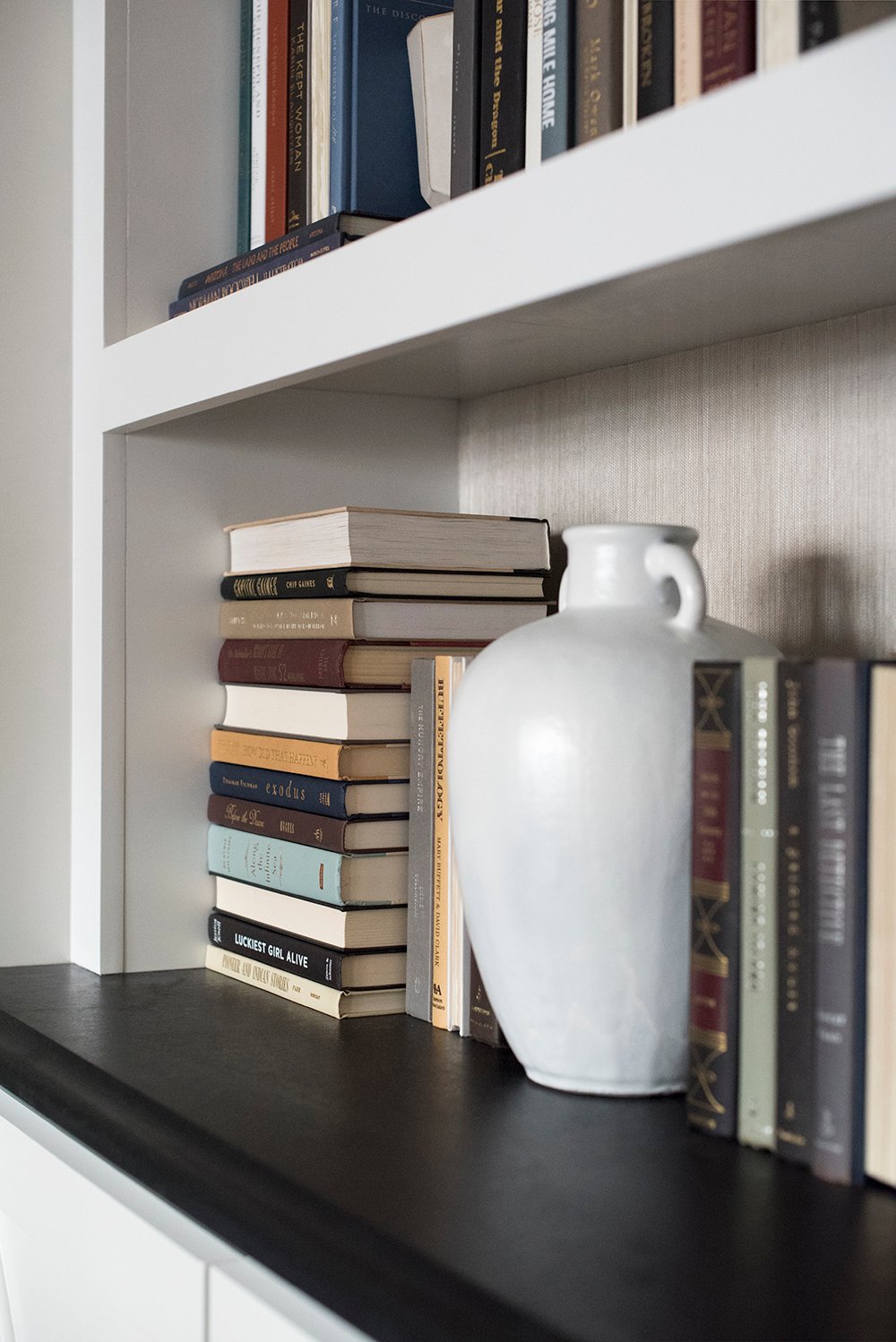 Design Discussion : Shelf Styling with Books - roomfortuesday.com