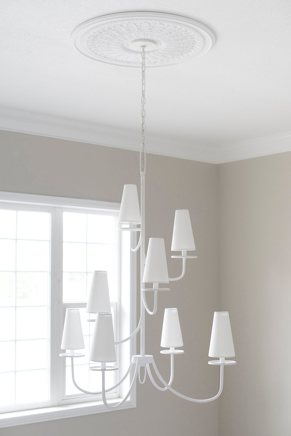 Swapping Our Entryway Chandelier - roomfortuesday.com
