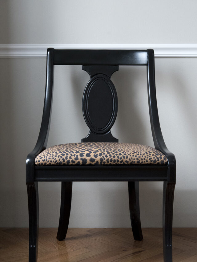 My Animal Print Chairs – A Quick Makeover