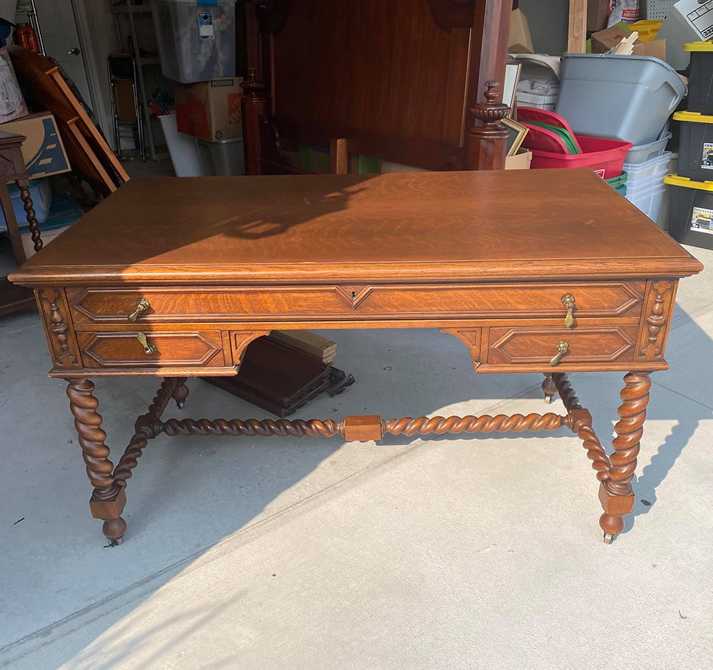 An Antique Addition for My Home Office - roomfortuesday.com