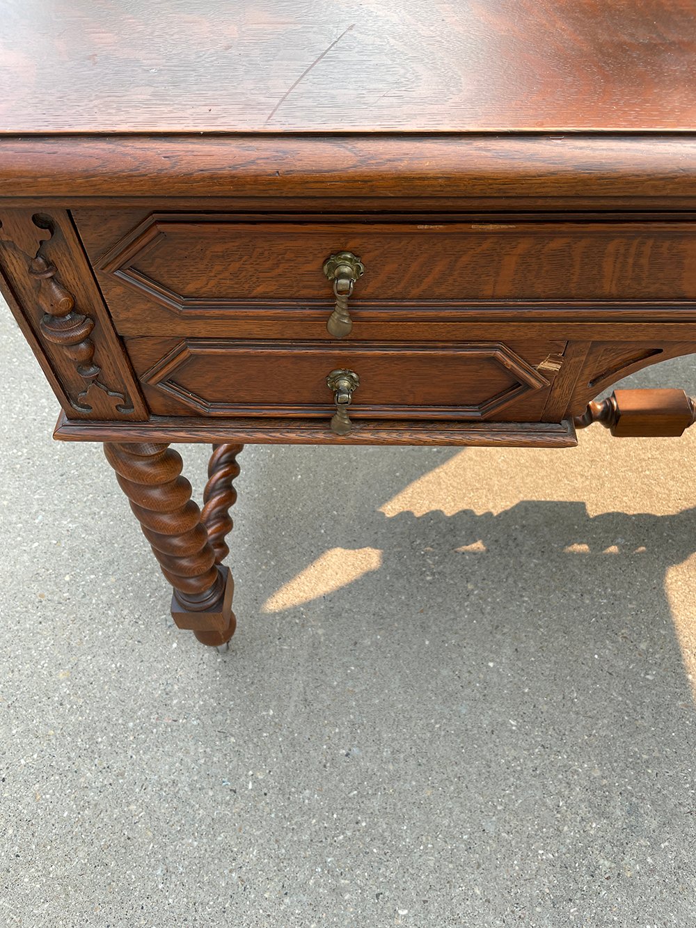 An Antique Addition for My Home Office - roomfortuesday.com