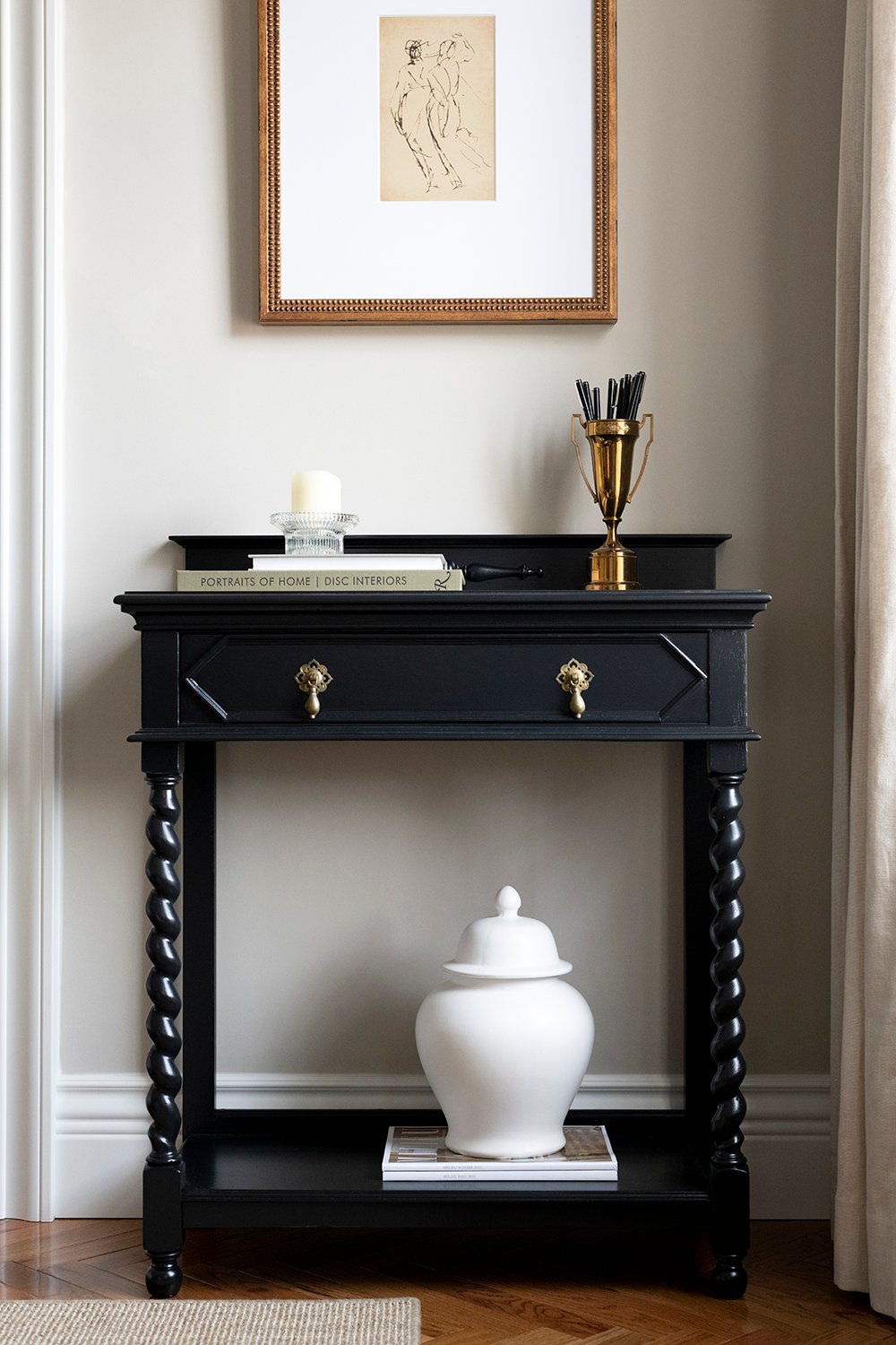 Roundup : Black Console Tables with Storage - roomfortuesday.com