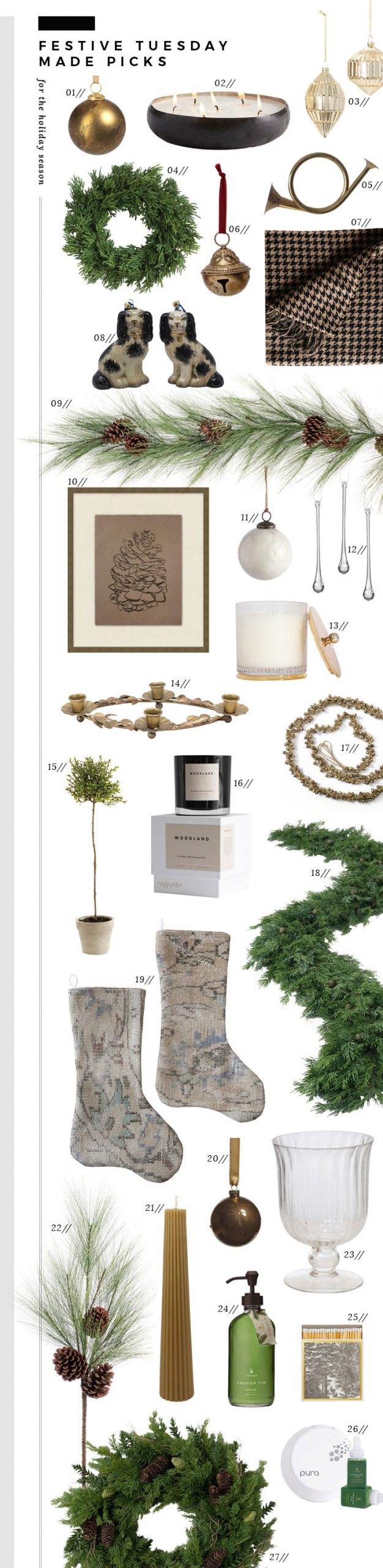 Roundup : Holiday Decor from Tuesday Made - roomfortuesday.com