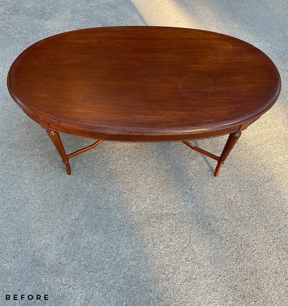 Small Coffee Table Makeover - roomfortuesday.com