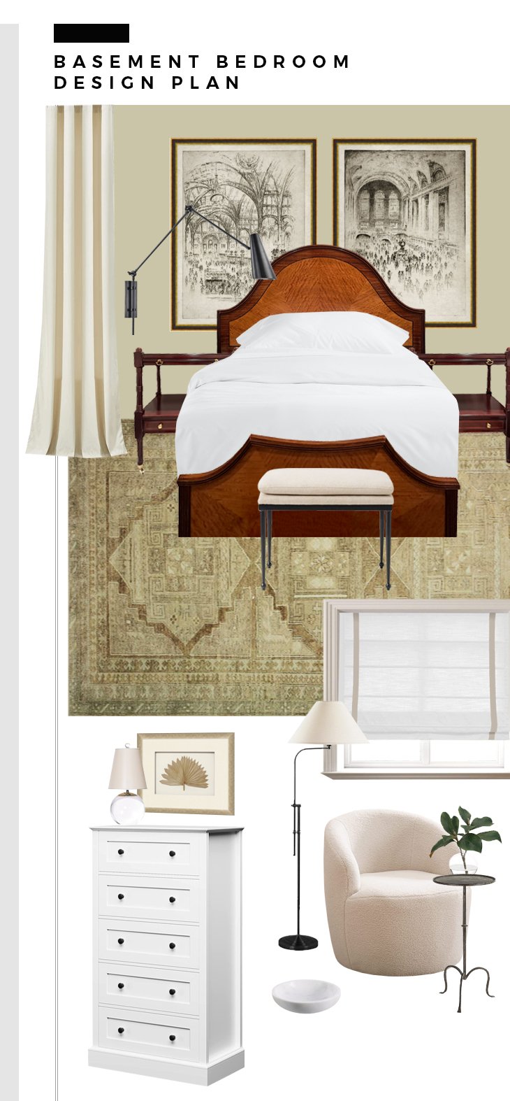 Basement Bedroom Design Plan - roomfortuesday.com