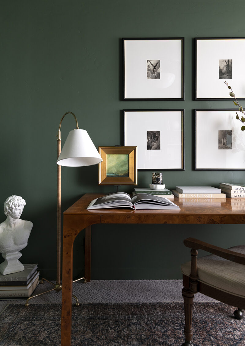 Jordan's Dark Green Home Office - Room for Tues