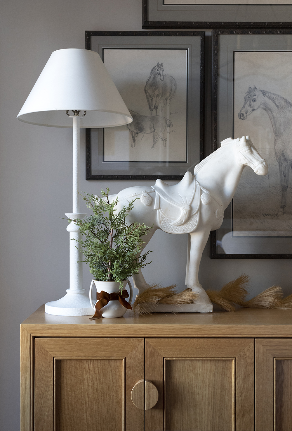 Equestrian Inspired Christmas Tour : Home Office - roomfortuesday.com