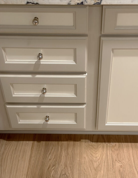 How To Paint And Replace Cabinet Drawers 550x708 