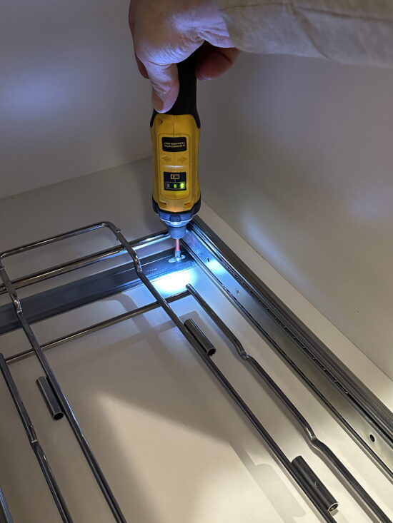 How to Install a Hidden Kitchen Trash Can - Room for Tuesday