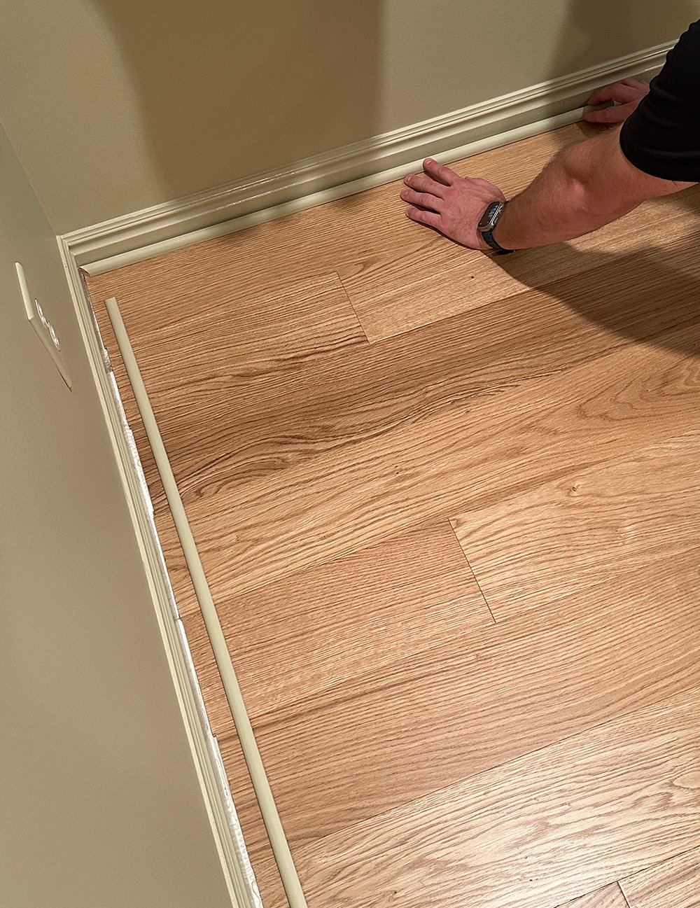 How to Install Hardwood Flooring in a Basement - roomfortuesday.com