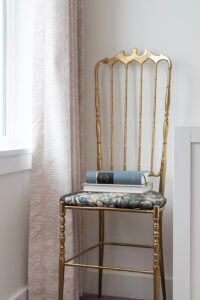 A Brass Chiavari Chair Upholstery Makeover